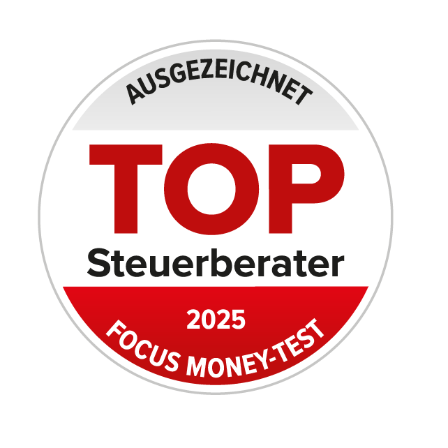 Ausgezeichnet als TOP Steuerberater 2025 (Focus Money-Test)