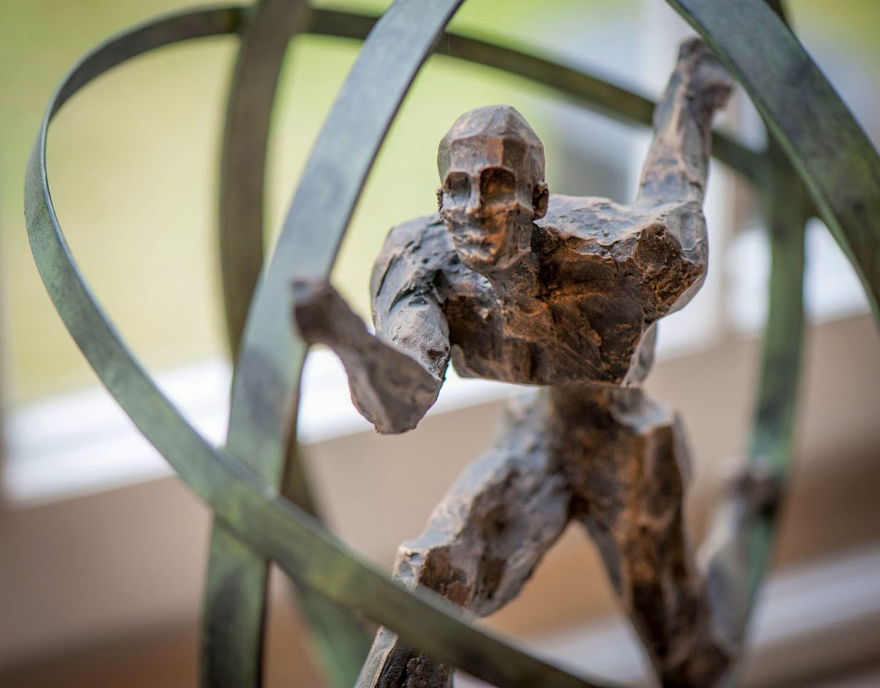 Dekorative Figur im historischen Kanzleihaus